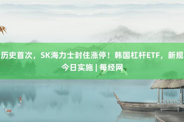 历史首次，SK海力士封住涨停！韩国杠杆ETF，新规今日实施 | 每经网