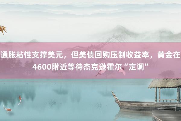 通胀粘性支撑美元，但美债回购压制收益率，黄金在4600附近等待杰克逊霍尔“定调”