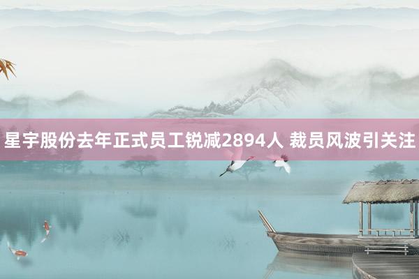 星宇股份去年正式员工锐减2894人 裁员风波引关注